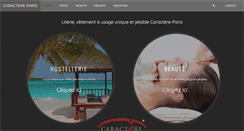 Desktop Screenshot of caractere-paris.com