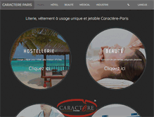 Tablet Screenshot of caractere-paris.com